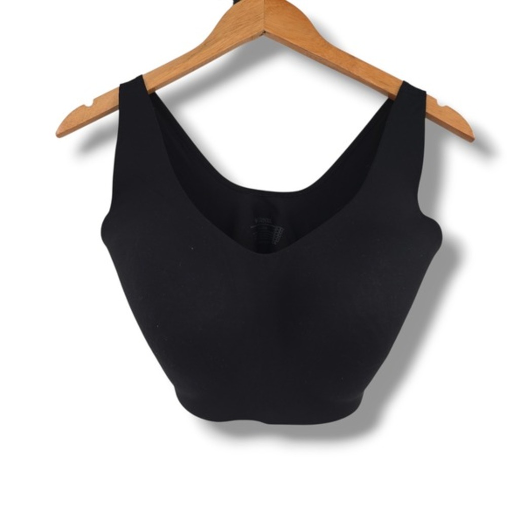 Wacoal B Smooth Bralette Black Seamless Wireless V-Neck Bra 852226 Womens XL